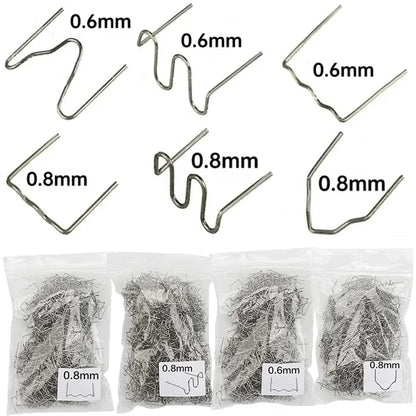 Plastic Repair Welding Nails - Auto Bumper Hot Stapler Studs for Car Repair Machine (100-600PCS)