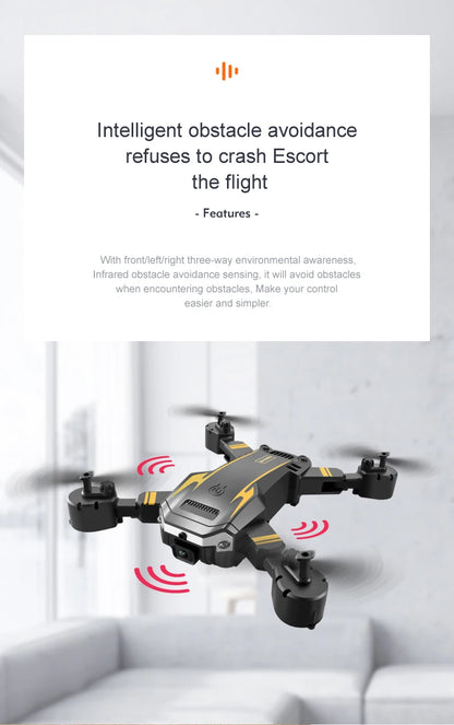 KBDFA G6 5G Drone – 8K HD Camera, GPS, Four-Sided Obstacle Avoidance, Foldable Quadcopter RC Helicopter for FPV & Professional Use