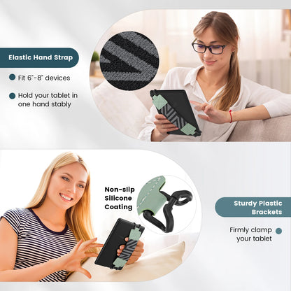 Security Hand Strap for 6-8" Kindle eReaders and Fire Tablets - High-Elasticity, Lightweight Finger Grip Holder