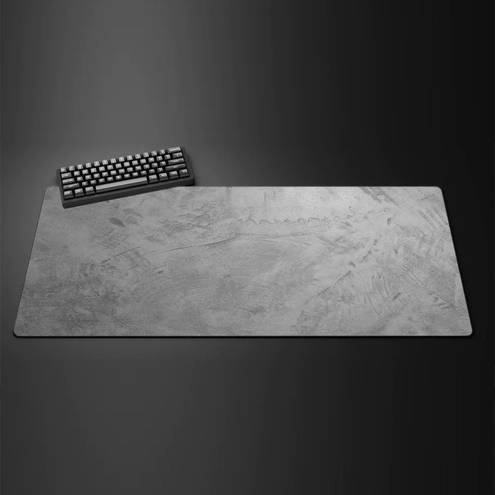 Gray Texture XXL Gaming Mouse Pad – Large 90x40cm Rubber Anti-Slip Desk Mat for Computer Office and Gaming