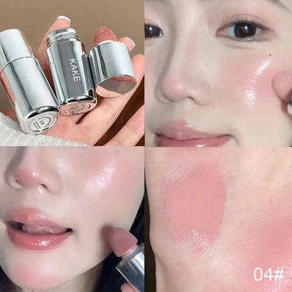 Velvet Liquid Blush - Matte Sponge Applicator for Natural Long-Lasting Cheek Color & Contour