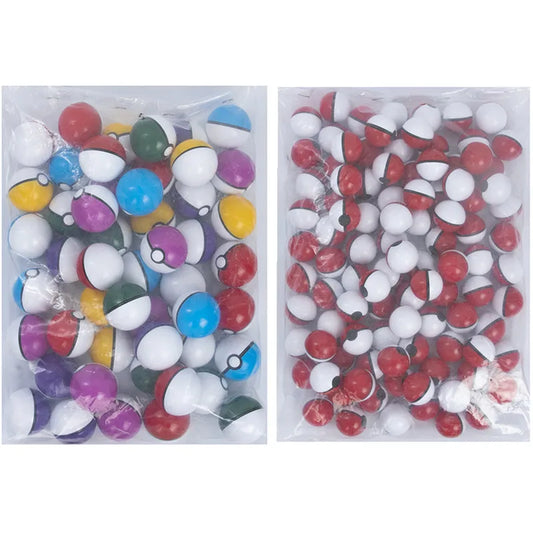 50/100pcs Pokémon Elf Ball Toys — 3cm & 5cm Pocket Monster Figures Including Pikachu, Anime Action Toys for Kids