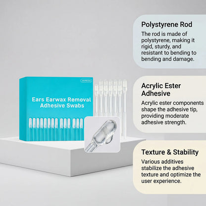 24-Piece Soft Gel Ear Cleaning Sticks – Sticky Ear Wax Removal Tools for Travel, Adults, and Kids