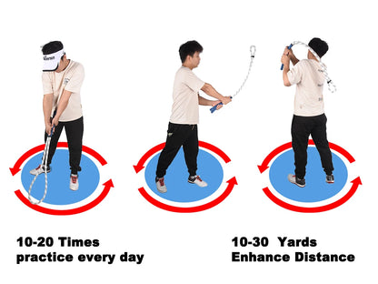 Golf Swing Power Rope - Portable Gesture Correction & Practice Trainer for Beginners