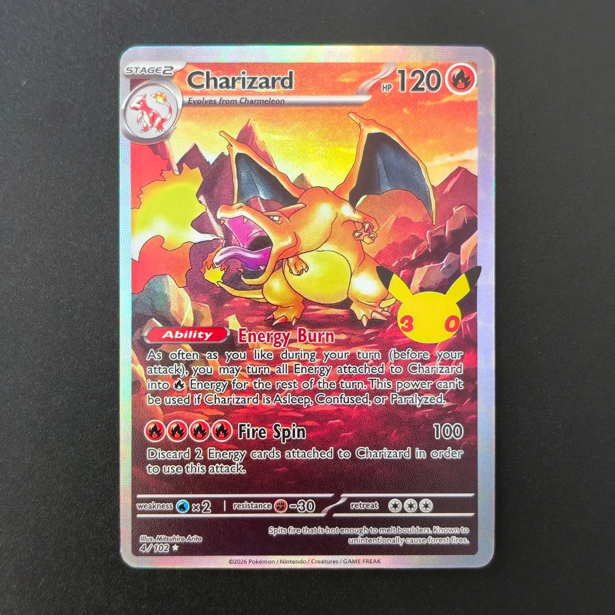 Blastoise 2/102 Foil Texture Collectible Card - English Edition Premium Anime Trading Card for Collectors