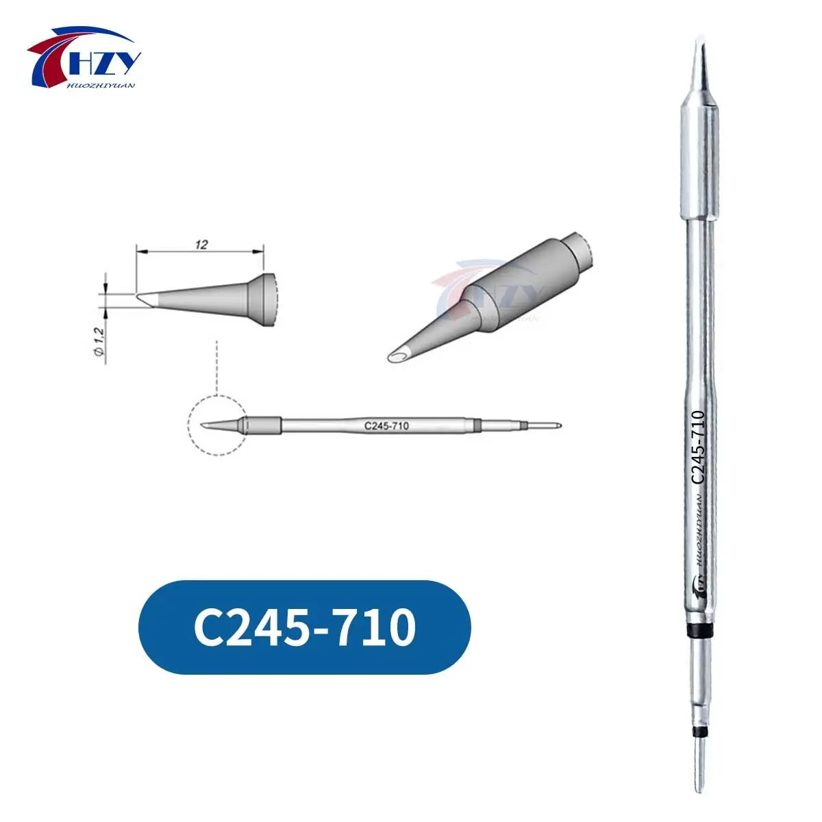 HZY C245 Soldering Iron Tips Set – Universal T245 Compatible Tips for Phone Repair & Soldering Stations