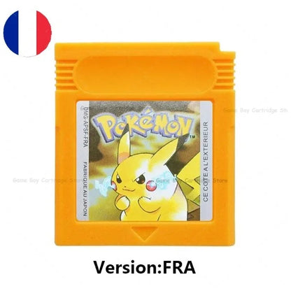 GBC Pokémon Game Cartridge Bundle – Red, Blue, Crystal, Gold, Silver, Yellow & Green, Multi-Language