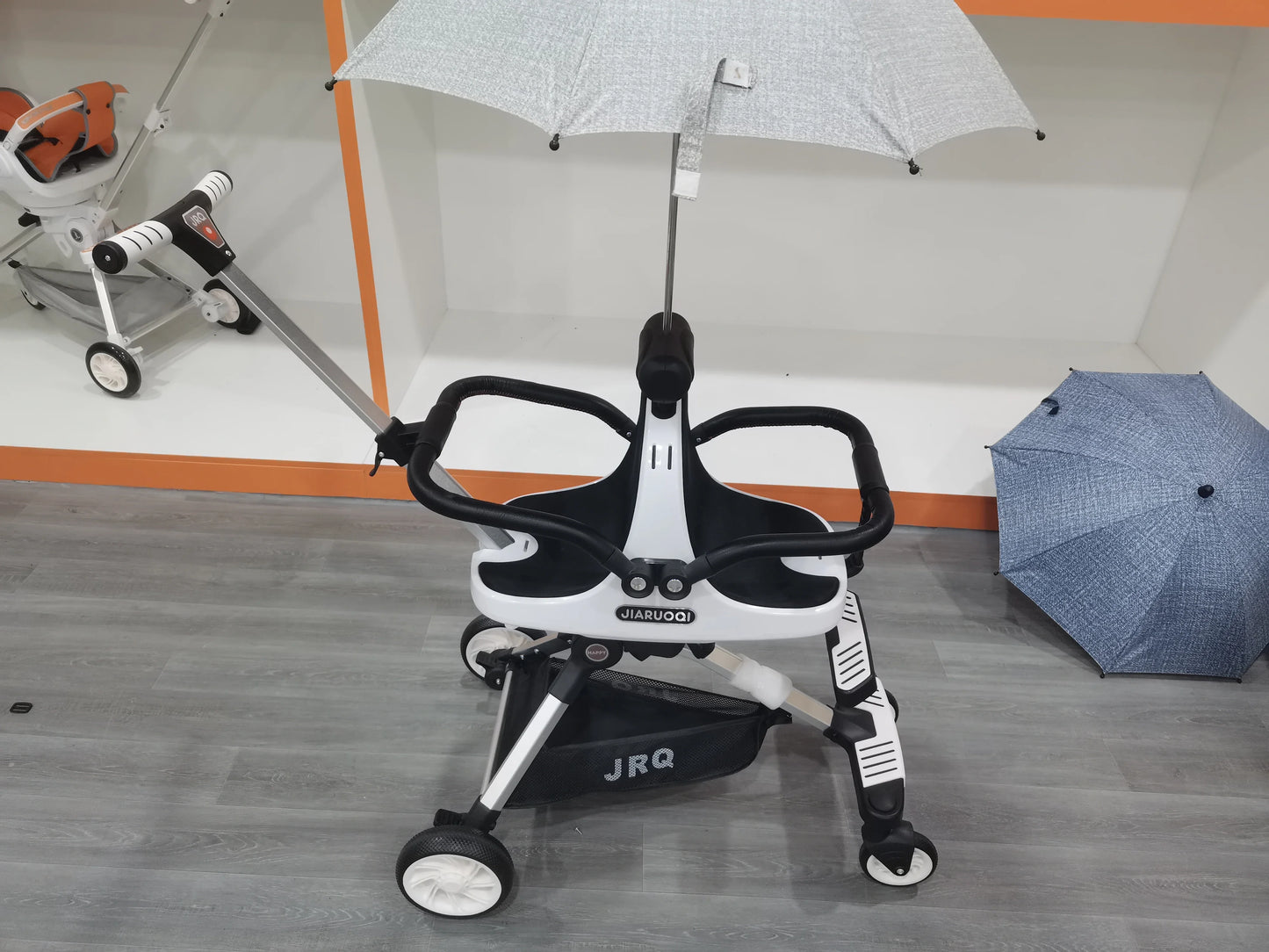Lightweight Double Stroller with Canopy — Twin Umbrella Stroller for Infants & Toddlers, Compact Foldable Aluminum Frame