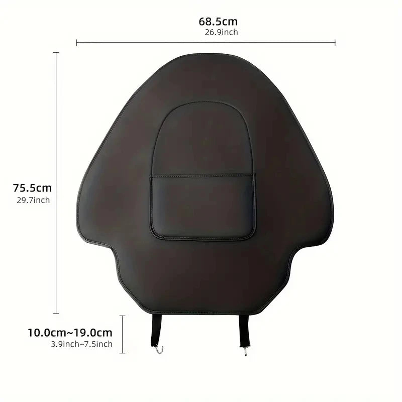 Car Seat Back Protective Mat – Anti-Kick Leather Scratch Protector for Tesla Model 3/Y Full Seat Accessories