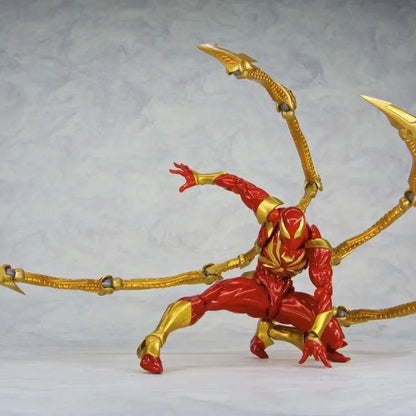 Iron Spider-Man Kaiyodo Anime Figure – PVC Action Statue for Kids & Collectors