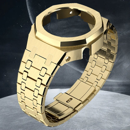 Gen4 Mod Kit for Casioak GA2100/2110 – Metal Bezel, Rubber Watch Case & Stainless Steel Strap