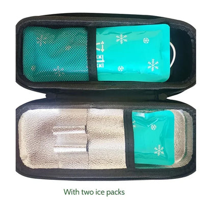 Electronic Display Insulin Cooler Bag – Portable Insulated Travel Case for Diabetics, Temperature Control Medicine Storage Box (No Ice Pack Needed)