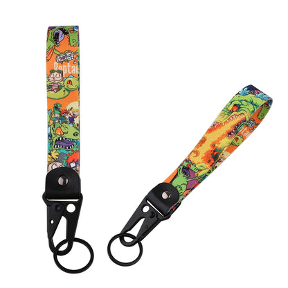 Anime Eagle Beak Keychain – Cool Short Lanyard for Phone, Badge Holder & USB Pendant