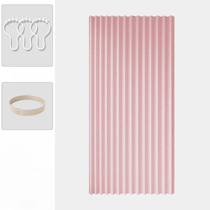 Pleated Accordion Folding Door Curtain – Privacy Panel for Bedroom, Wardrobe, Shoe Rack & Room Partition