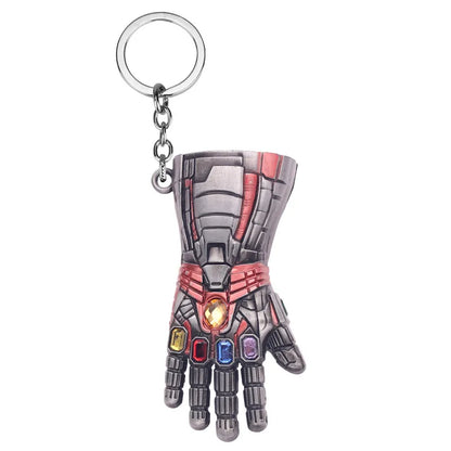 Marvel Iron Man Infinity Gauntlet Keychain – Avengers Infinity Stones Pendant for Fans Gift