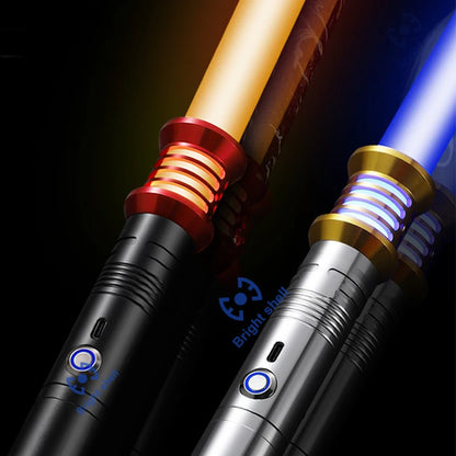 RGB Metal Lightsaber Toy – 15-Color Changing Laser Sword with Sound Effects, Force FX Jedi Blaster Gift for Kids