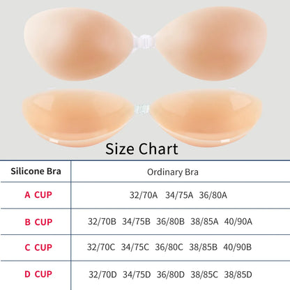 Reusable Silicone Front Button Chest Patches — Invisible Strapless Self-Adhesive Breast Lift for Women’s Underwear