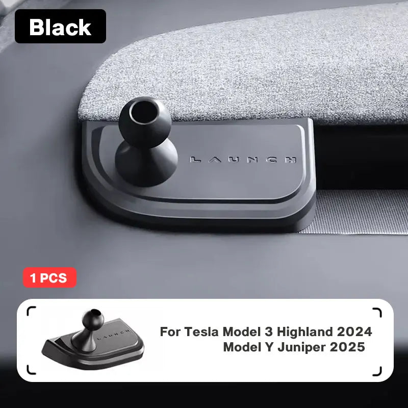 Magnetic Tesla Phone Holder – 360° Rotatable Car Mount for Model 3 Highland and Model Y Juniper