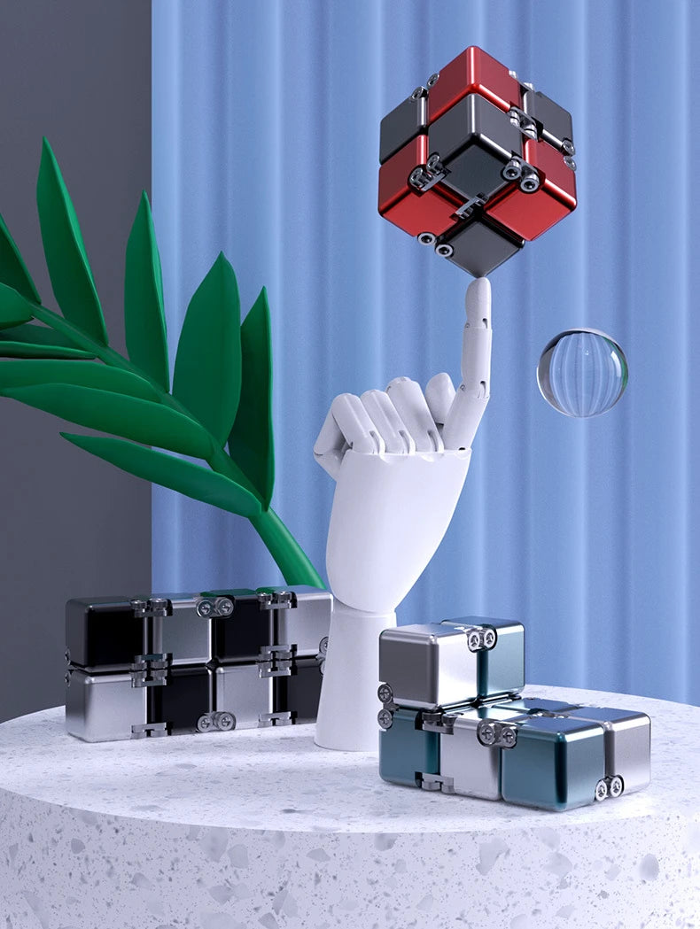 Fashion Metal Infinite Magic Cube – Upgraded Disassembled Intelligence & Decompression Toy