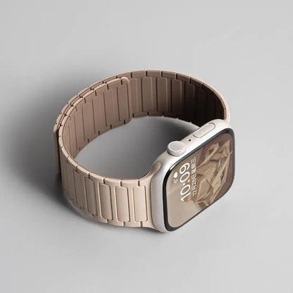 Magnetic Silicone Strap for Apple Watch — Fits Ultra 2 & Series 11–3 (40–49mm)