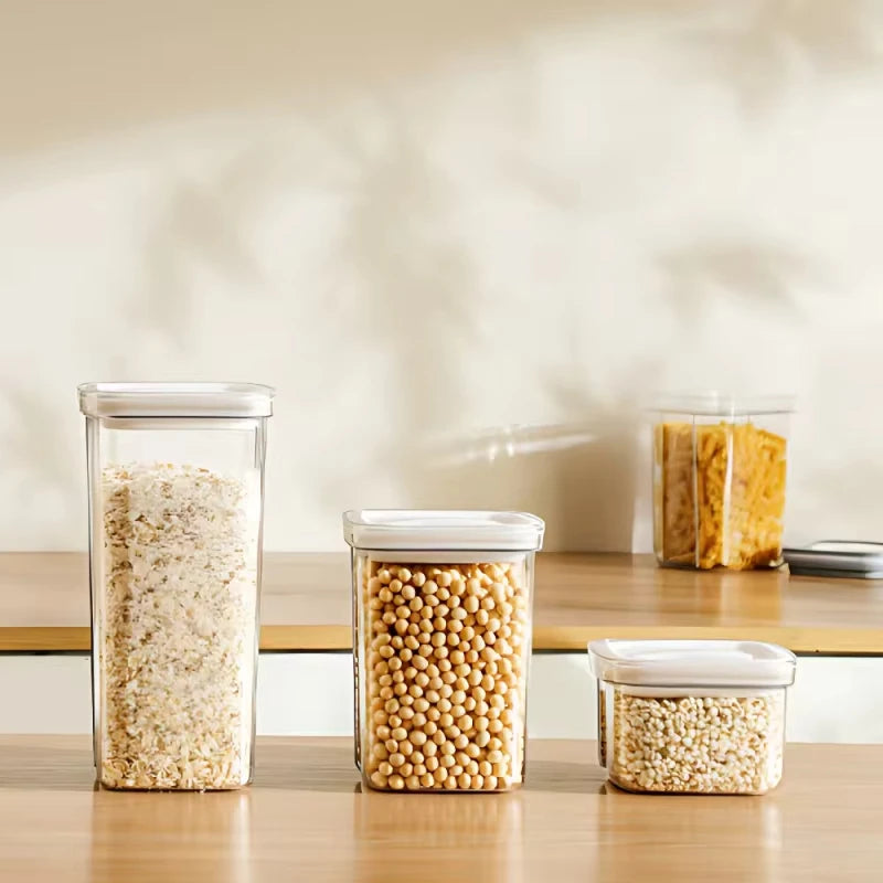 Airtight Laundry Detergent Dispenser – Clear Powder & Liquid Storage Container with Lid Jar