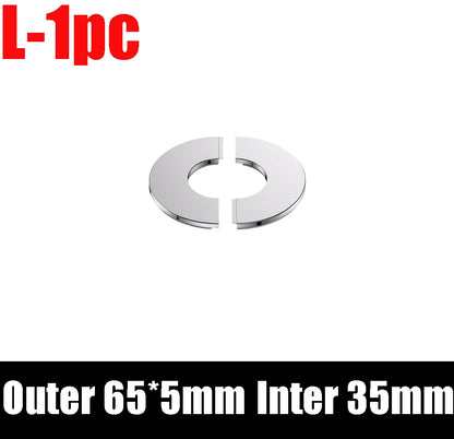 4/1Pcs Stainless Steel Faucet Decorative Cover – Self-Adhesive Shower Pipe Wall Trim for Bathroom & Kitchen Faucet Accessories