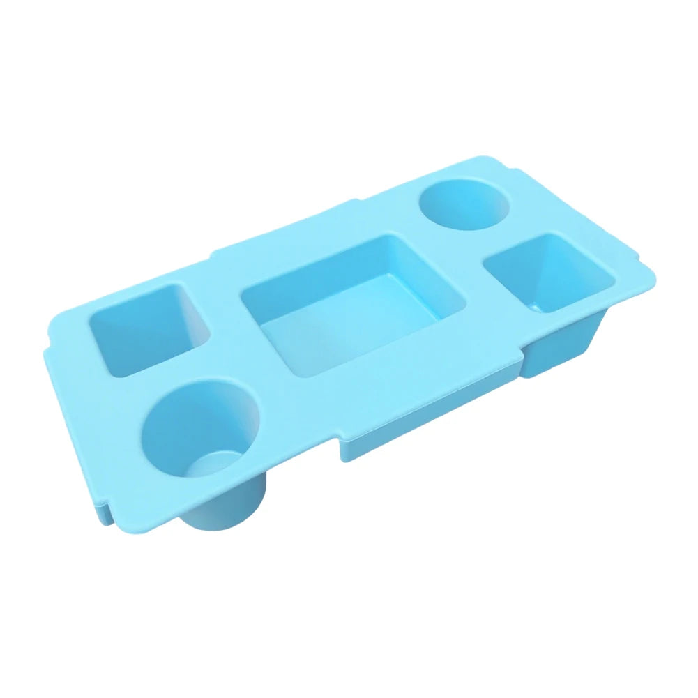 EVA Waterproof Storage Lid Organizer – 5-Compartment Cup & Phone Holder Bag Top Accessory for Camping & Travel Storage
