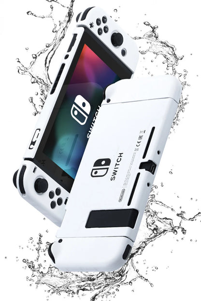 Protective Case & Film for Nintendo Switch – Rocker Cap Handle, Hard Base Cover with Skin-Friendly Gradient Design