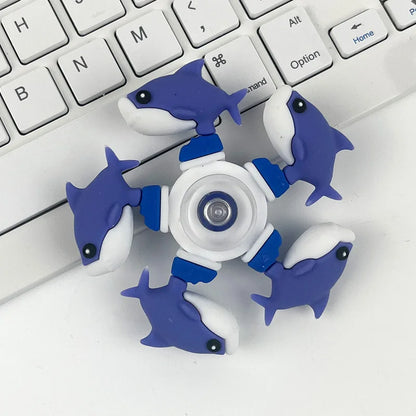 Italian Brainrot Tung Fidget Spinner — Deformed Chain Anti-Stress Hand Spinner Sensory Gyro Toy for Adults