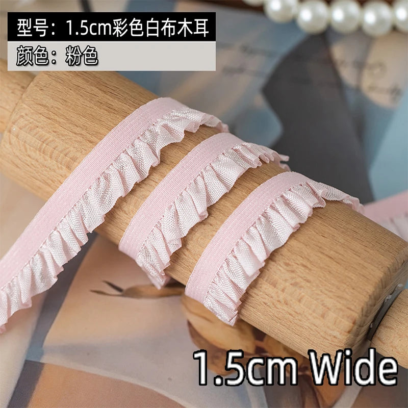 5m Elastic Lace Trim Ribbon for Dress Decoration, DIY Sewing & Crafts