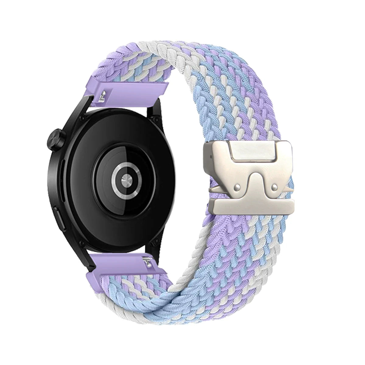 Braided Loop Watch Band – 18/20/22mm Parachute Style Strap for Garmin Venu/3/3S, Forerunner 265/265S/645, Samsung & Huawei GT Watches