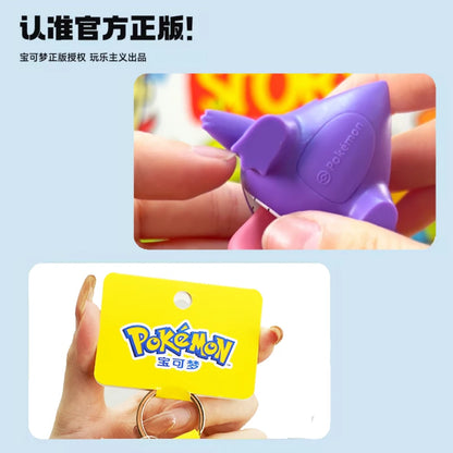 Genuine Pokémon Keychain Figures – Morpeko, Gengar, Meowth, Cubone & Jigglypuff Anime Action Toy Keyring Fragrance Pendant Gift