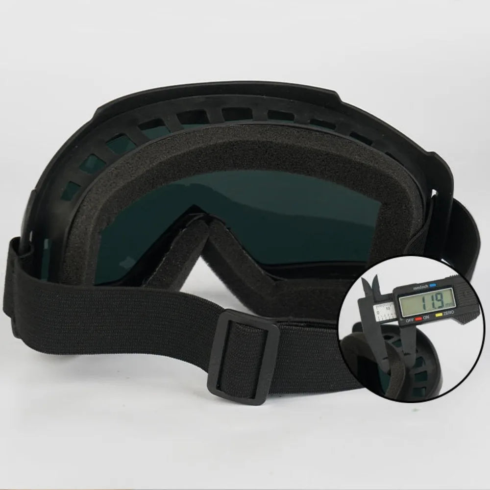 Auto Darkening Welding Glasses with Detachable Impact Resistant Shield – Dust Resistant Cutting & Welding Safety Mask with Adjustable Band