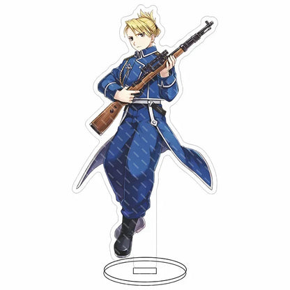 Fullmetal Alchemist Acrylic Stand — 15cm Anime Action Figure PVC Desktop Model Toy Gift