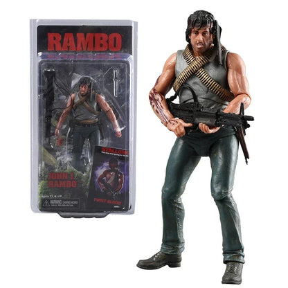 NECA Rambo SDCC 2015 Action Figure — Force of Freedom Handmade Model Toy Doll