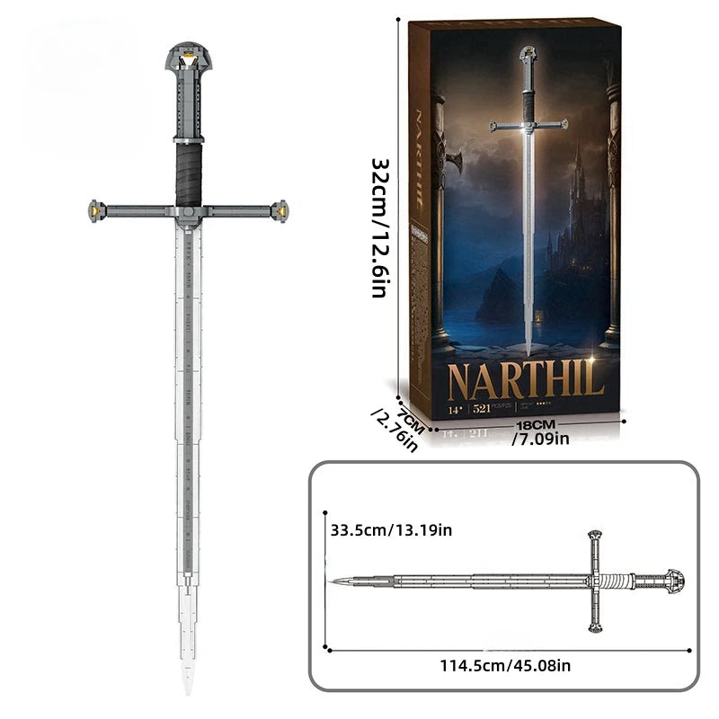 Samurai Sword Building Block Model – Creative Lord of the Rings Toy Kit, Perfect Christmas Gift for Boys