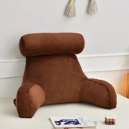 Ultra Soft Memory Foam Reading Pillow – Office & Sofa Back Cushion, Lumbar Support for Bedside & Backrest Relief