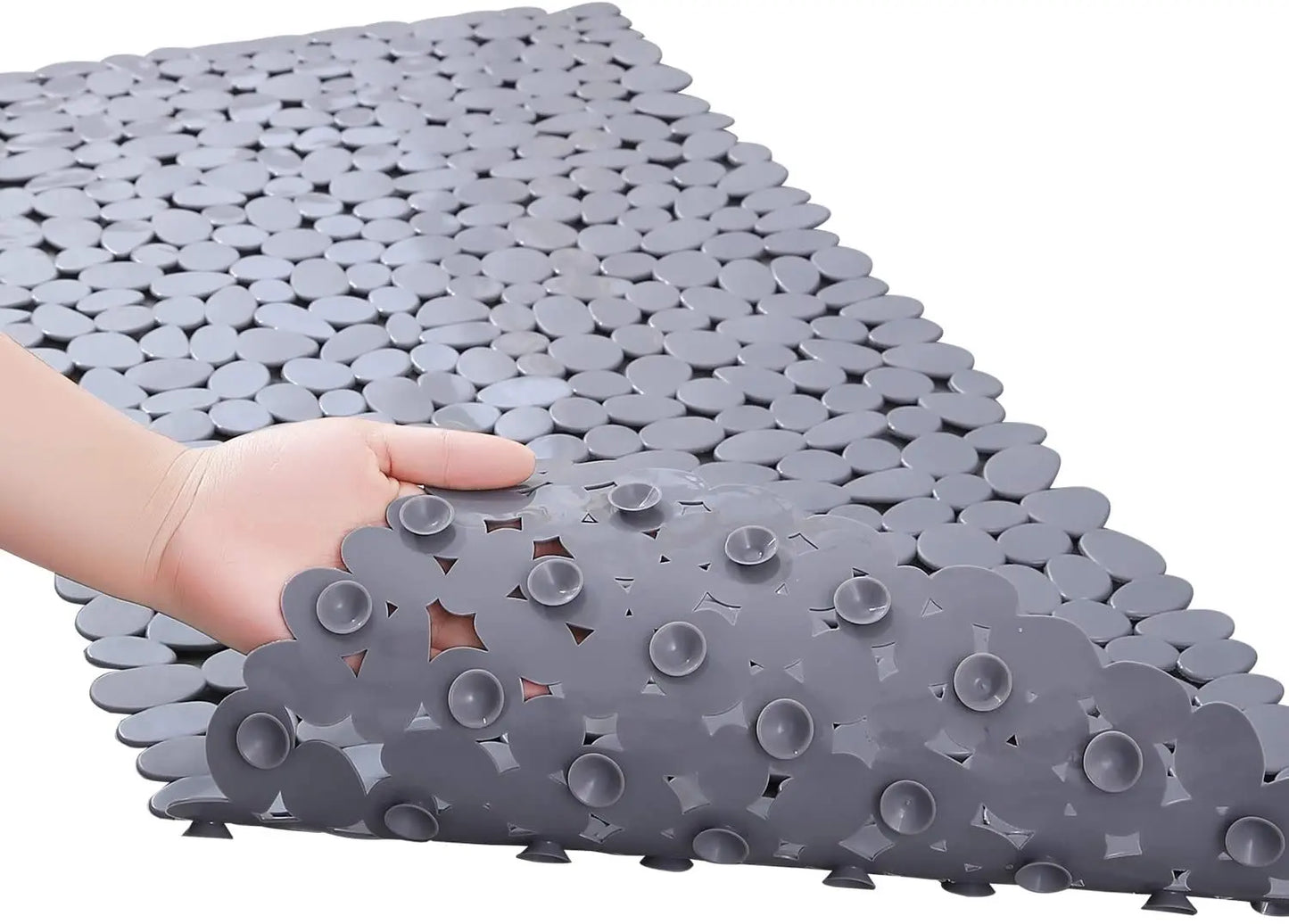 Non-Slip PVC Bathroom Mat with Suction Cups – Waterproof Slip-Resistant Shower & Bathtub Floor Mat