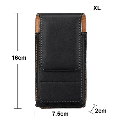 Universal Magnetic Leather Phone Belt Clip Case – 360° Rotating Waist Holster for iPhone, Samsung & Xiaomi