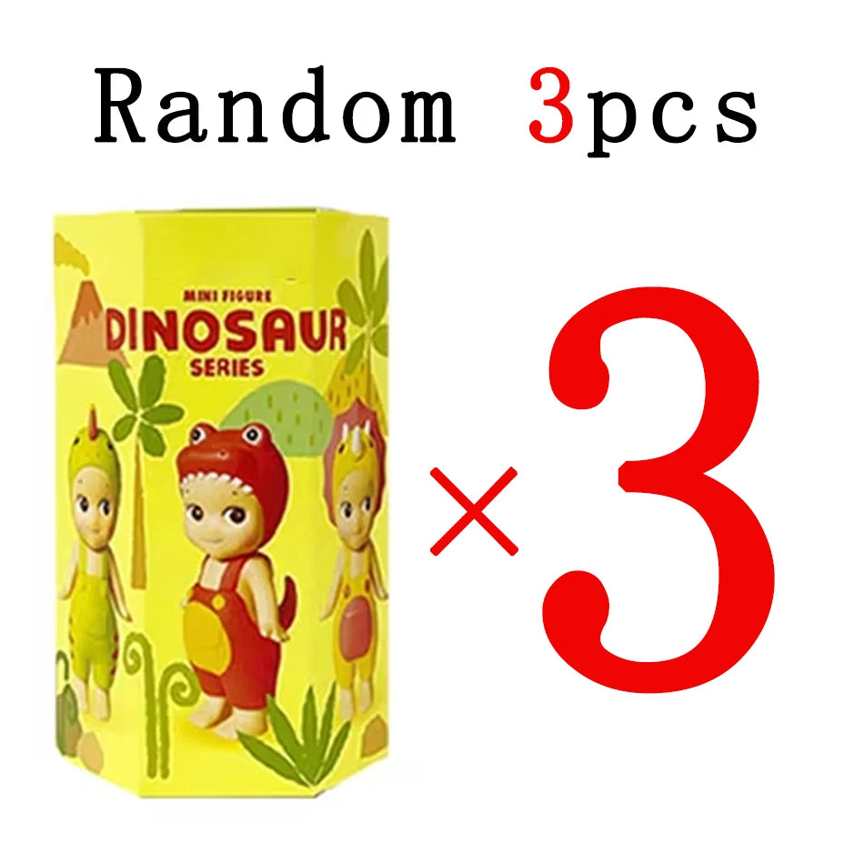 Dinosaur and Candy Mini Mystery Box – Cute Cartoon Collectible Figurines for Car Decor, Birthdays, and Gifts