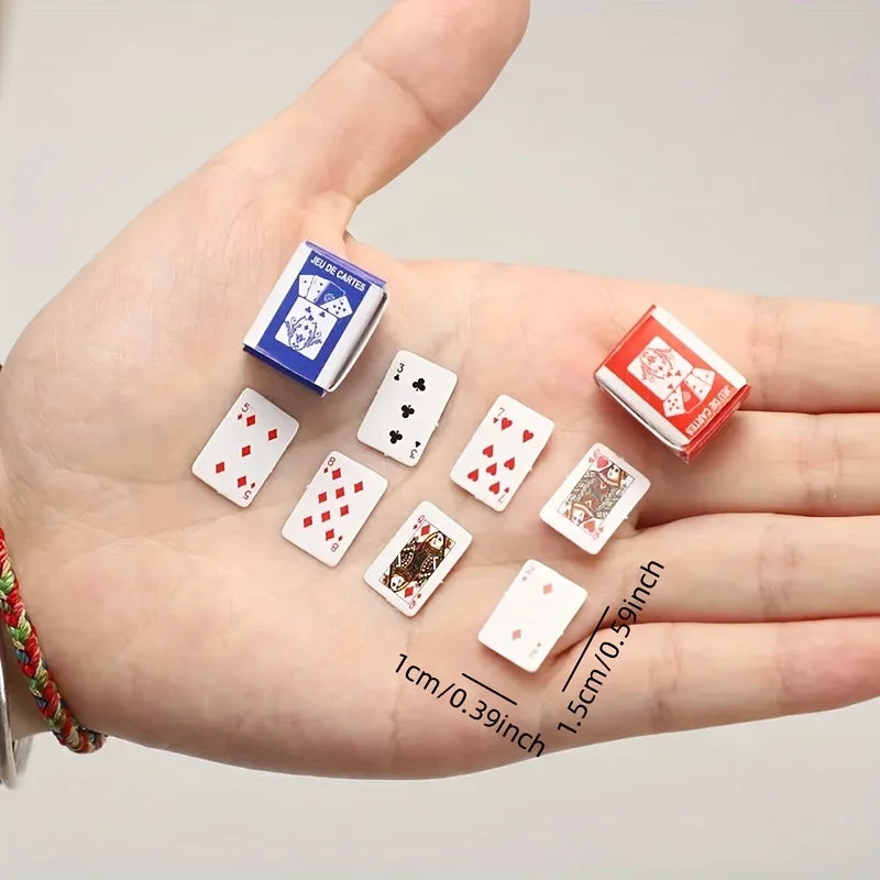 5 Sets Mini Portable Poker Cards – Fun Party Game for Teens & Adults, Ideal Birthday or Festive Gift