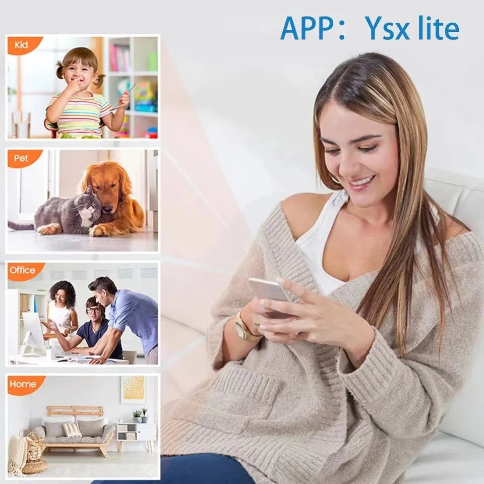 1080P HD Mini WiFi Camera – Wireless Night Vision, Remote Home Surveillance for Kids, Pets & Safety Monitoring