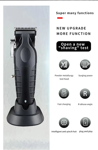 Kemei Professional Hair Clipper Kit – KM-2296, KM-2299, KM-1102 Electric Shaver & Cordless Trimmer for Men’s Hair Cutting