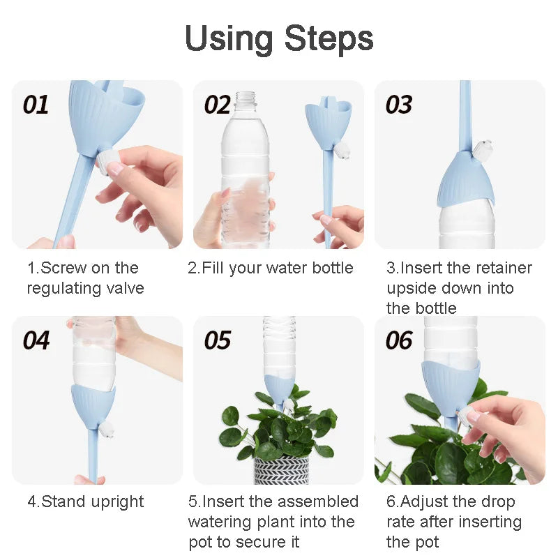 Flower Watering Device – Automatic Dripper with Adjustable Flow Rate for Plants, Water Seepage Irrigator