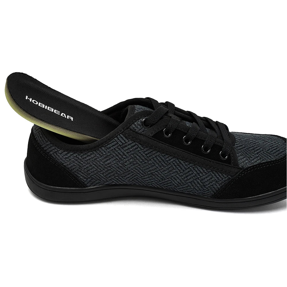 HOBIBEAR Barefoot Shoes for Men & Women | Zero Drop, Wide Toe Minimalist Cowhide Leather Sneakers