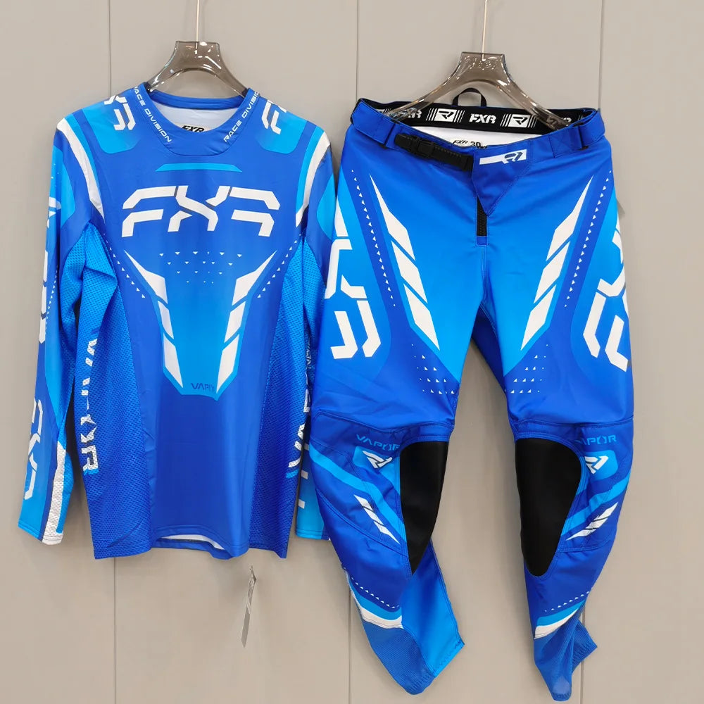 NEW FXR Off-Road Motorcycle Clothing Set – MX Jersey & Pants Combo for Dirt Bike Racing & Motocross