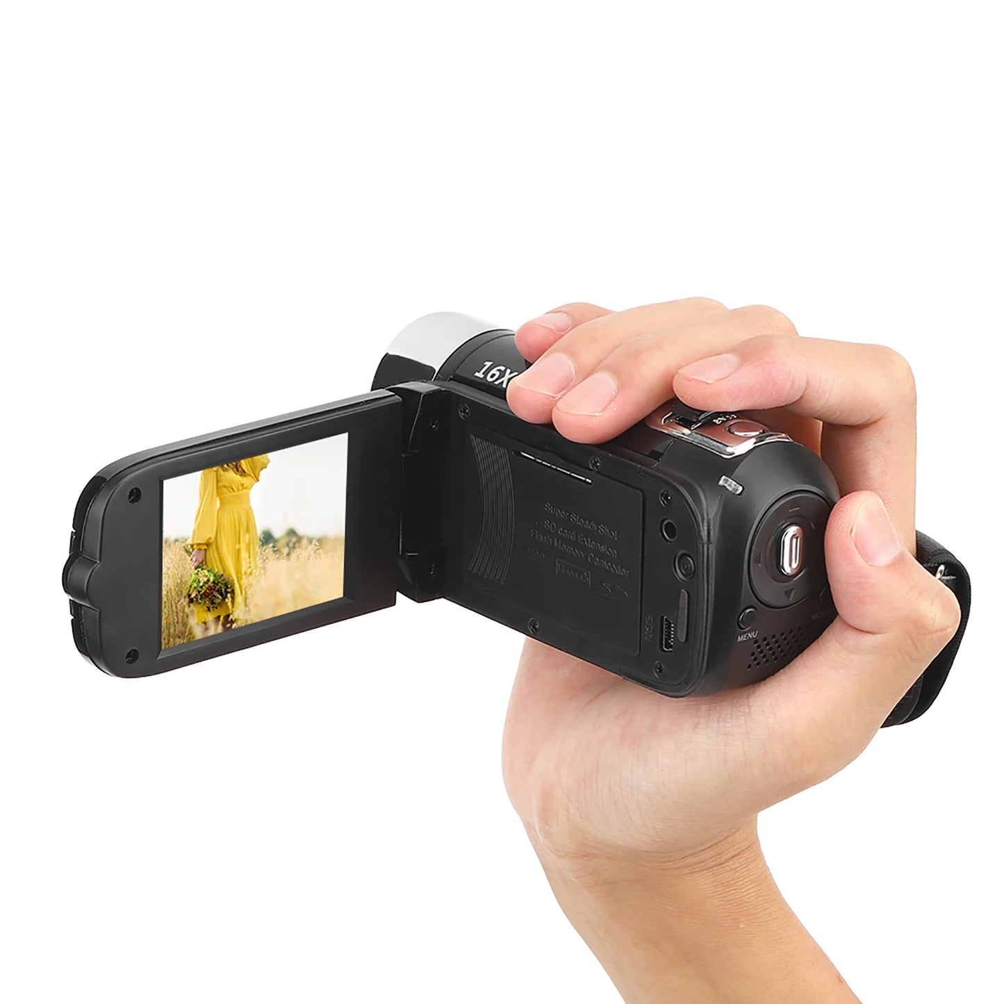 DH-90 16X Digital Zoom Camcorder – 2.7" Color Display, HD Image & Video Shooting, 110-240V