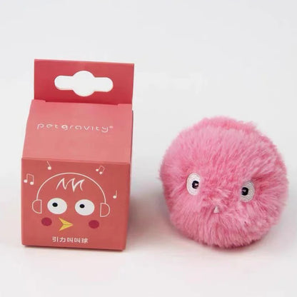 Interactive Smart Cat Toy Ball – Plush Electric Catnip Squeak Training Toy for Kittens