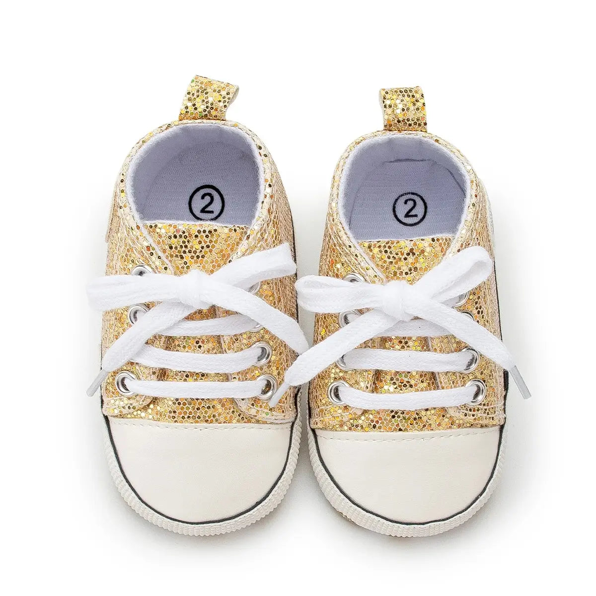Meckior Baby Flash Canvas Sneakers – Infant First Walkers Soft Sole Anti-Slip Shoes for Boys & Girls