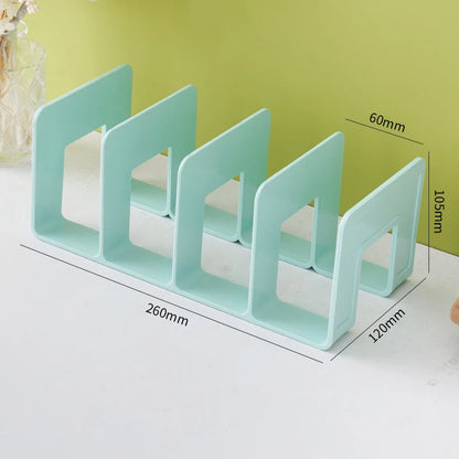Multi-Function Bookshelf & Bookend Organizer – Desk Stand for Books, Magazines, CDs, Files, School & Office Supplies
